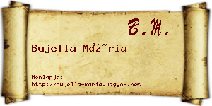 Bujella Mária névjegykártya