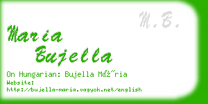 maria bujella business card